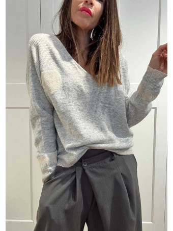 Punto Suave Corazones KAURE Gris HEVE