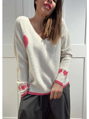 Punto Suave Corazones KAURE Beige HEVE