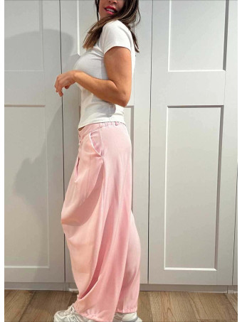 Pantalón Balloon Efecto Cruzado ZAVELLE Rosa HEVE
