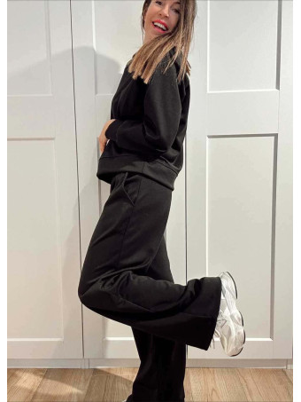 Conjunto Sudadera y Pantalón Soft Touch KINGSLEY Negro HEVE