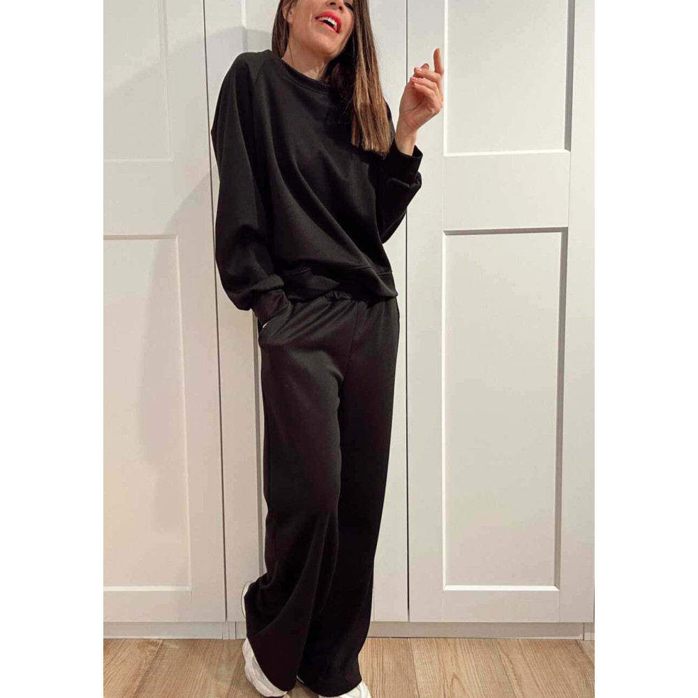 Conjunto Sudadera y Pantalón Soft Touch KINGSLEY Negro HEVE