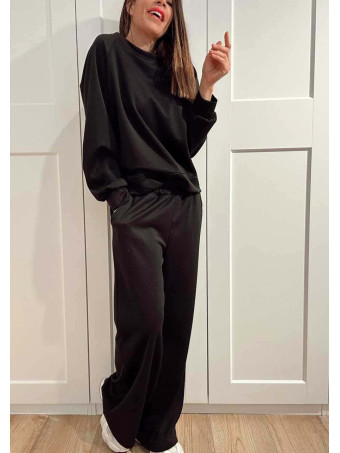 Conjunto Sudadera y Pantalón Soft Touch KINGSLEY Negro HEVE