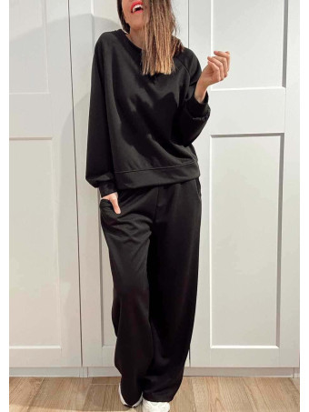 Conjunto Sudadera y Pantalón Soft Touch KINGSLEY Negro HEVE