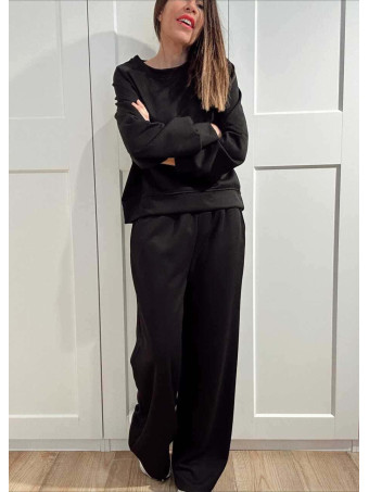 Conjunto Sudadera y Pantalón Soft Touch KINGSLEY Negro HEVE