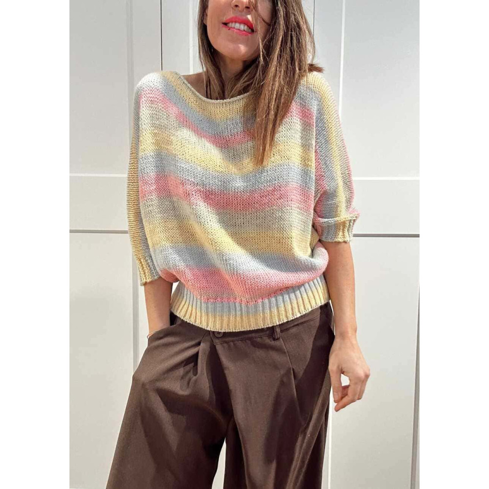 Punto Murciélago Estampado Rayas BATARA Multicolor HEVE