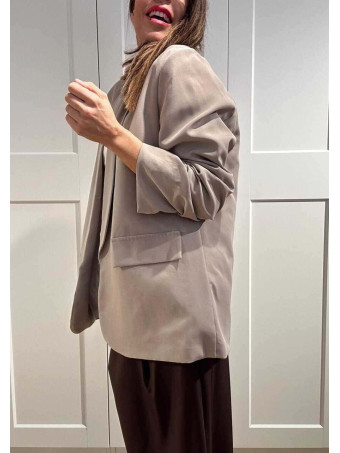 Blazer Básico Frunces MALDOR Taupe HEVE