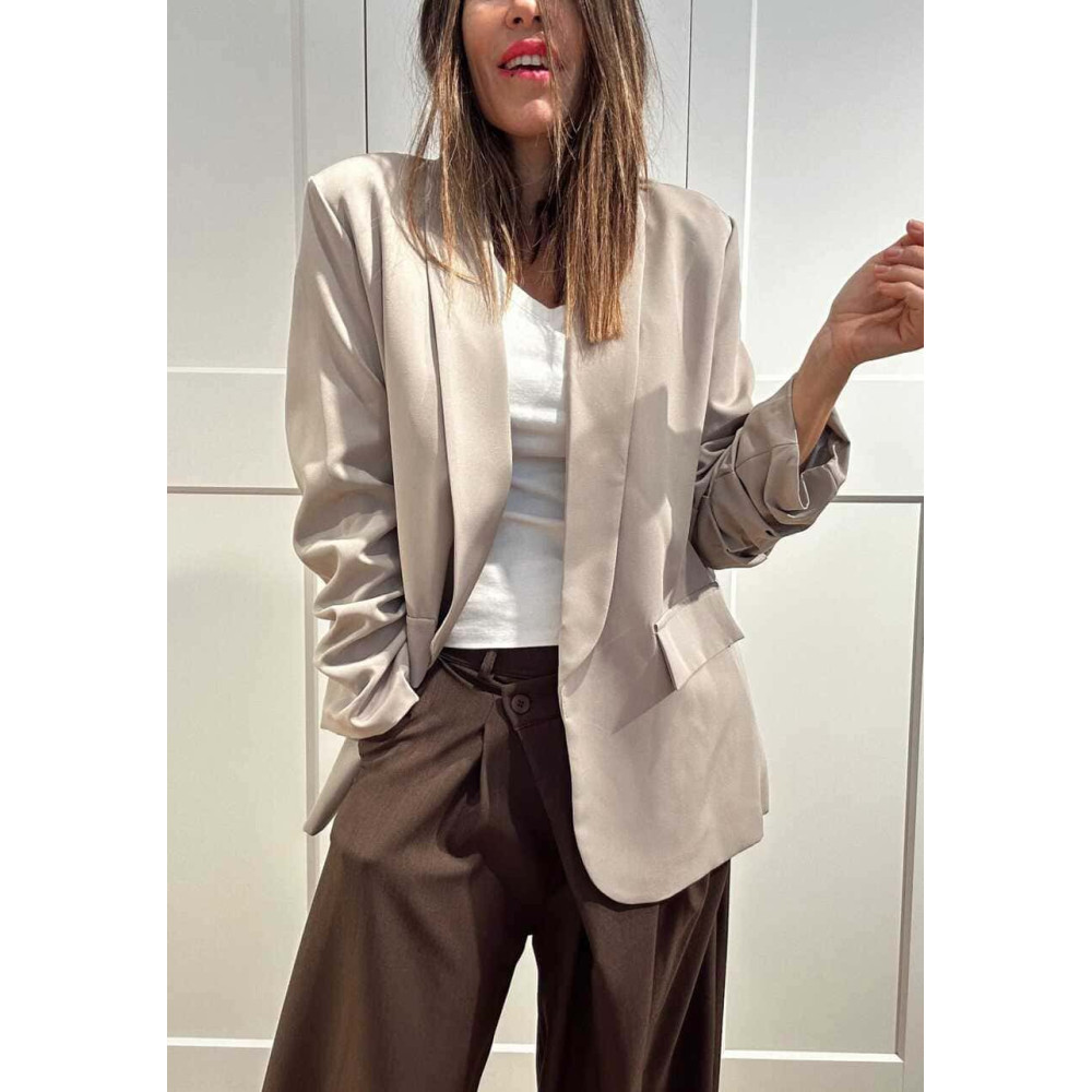 Blazer Básico Frunces MALDOR Taupe HEVE