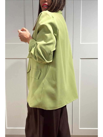 Blazer Básico Frunces MALDOR Verde Lima HEVE