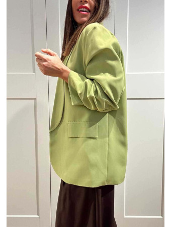 Blazer Básico Frunces MALDOR Verde Lima HEVE