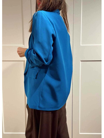 Blazer Básico Frunces MALDOR Azul Klein HEVE