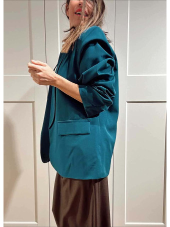 Blazer Básico Frunces MALDOR Azul Pato HEVE