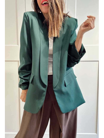 Blazer Básico Frunces MALDOR Verde Pino HEVE