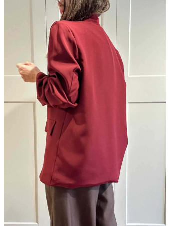 Blazer Básico Frunces MALDOR Burdeos HEVE