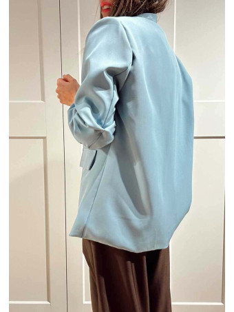 Blazer Básico Frunces MALDOR Azul Cian HEVE