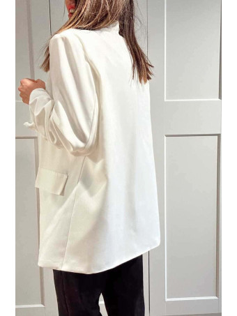 Blazer Básico Frunces MALDOR Blanco HEVE