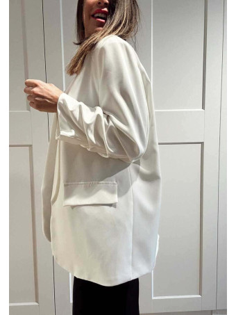 Blazer Básico Frunces MALDOR Blanco HEVE