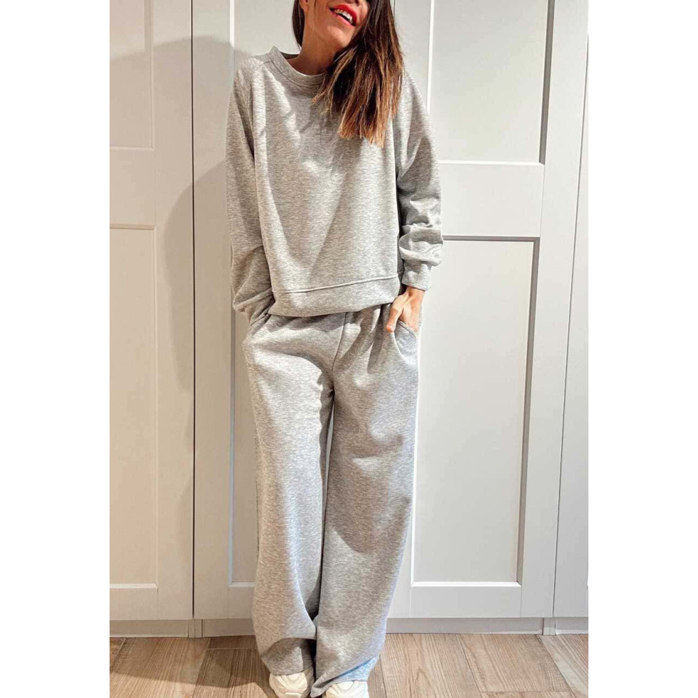 Conjunto Sudadera y Pantalón Soft Touch KINGSLEY Gris HEVE