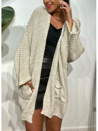 Cárdigan Oversize SWEENEY Beige HEVE