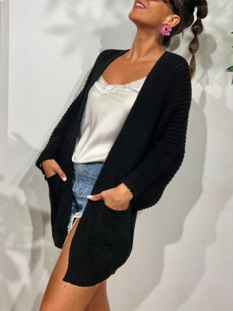Cárdigan Oversize SWEENEY Negro HEVE