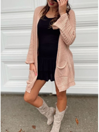 Cárdigan Oversize SWEENEY Rosa Pastel HEVE