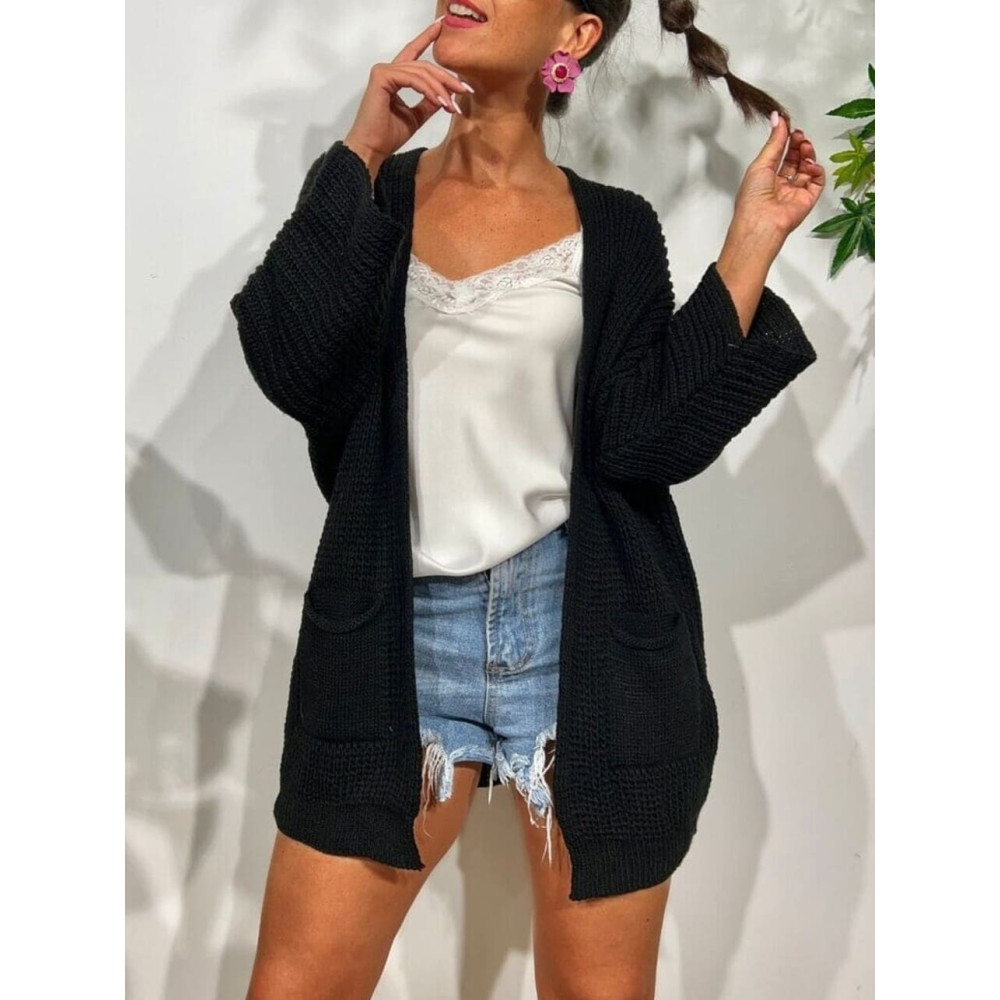 Cárdigan Oversize SWEENEY Negro HEVE