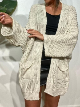 Cárdigan Oversize SWEENEY Beige HEVE