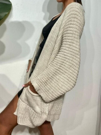 Cárdigan Oversize SWEENEY Beige HEVE