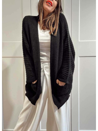Cárdigan Oversize SWEENEY Negro HEVE