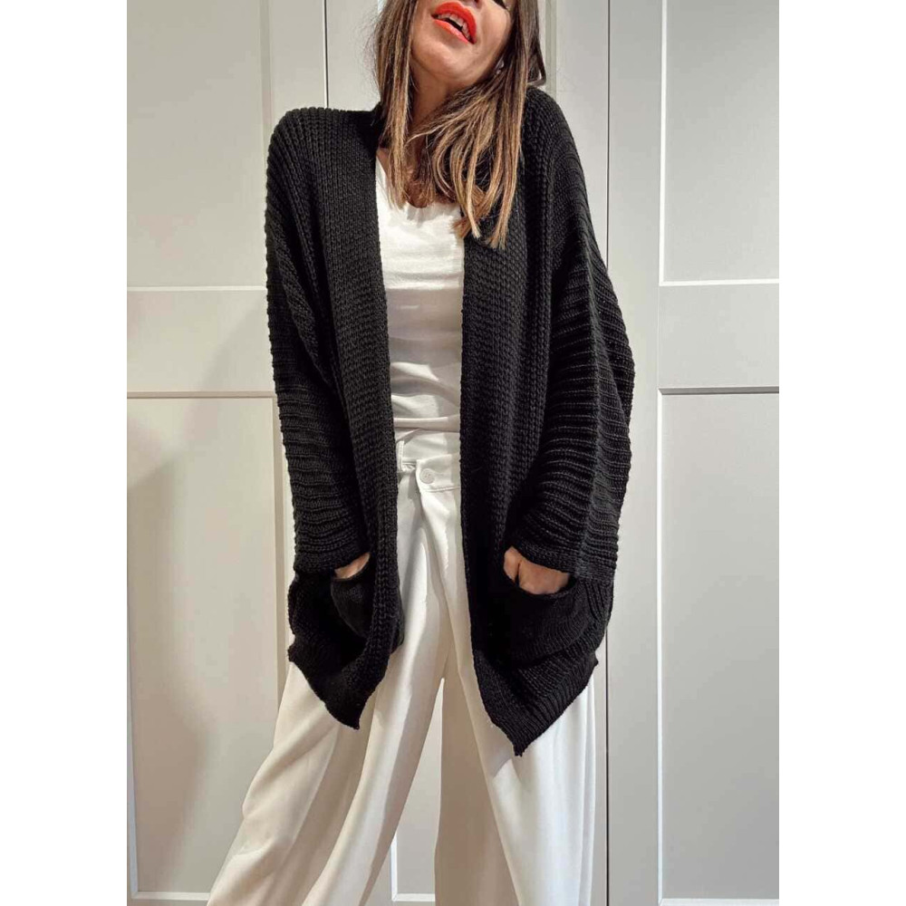 Cárdigan Oversize SWEENEY Negro HEVE