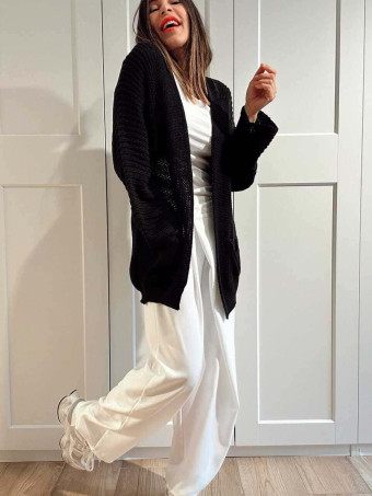 Cárdigan Oversize SWEENEY Negro HEVE