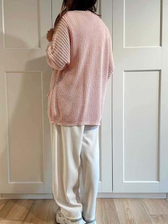 Cárdigan Oversize SWEENEY Rosa Pastel HEVE