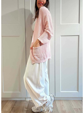 Cárdigan Oversize SWEENEY Rosa Pastel HEVE