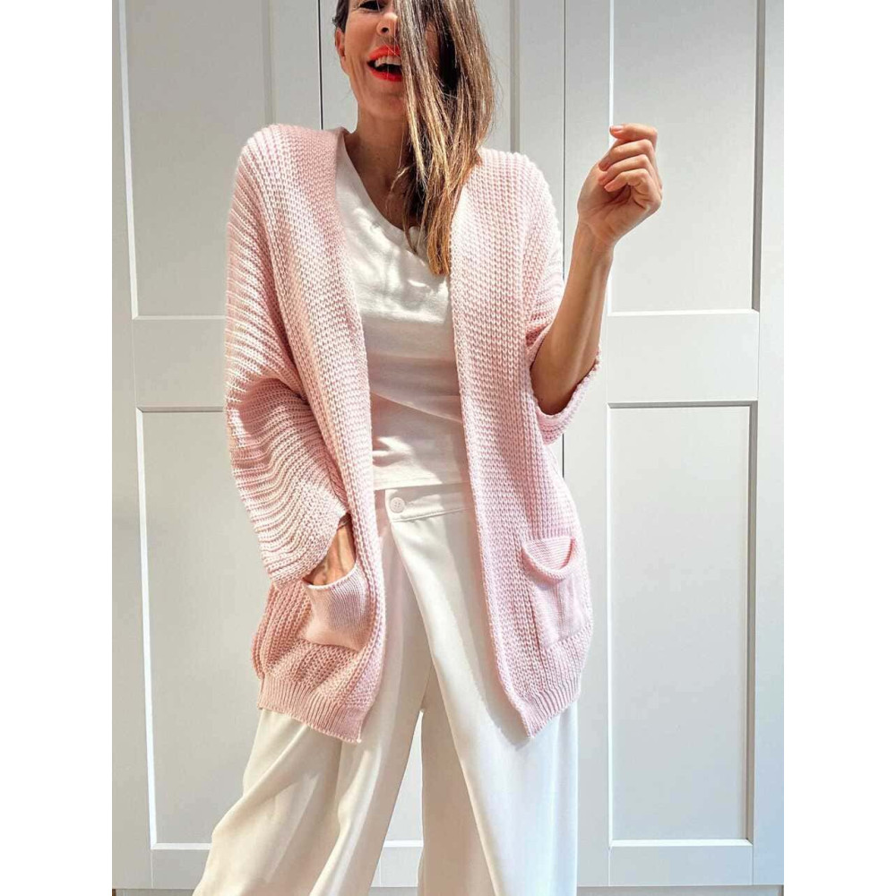 Cárdigan Oversize SWEENEY Rosa Pastel HEVE