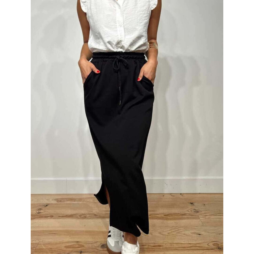 Falda Casual Soft Touch MASHUP Negro HEVE