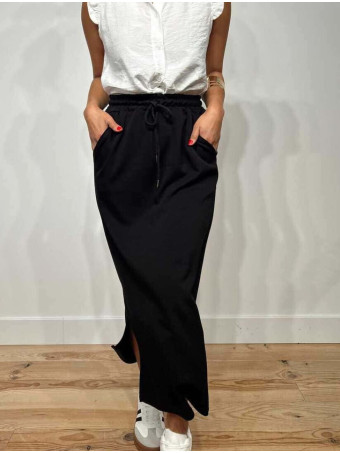 Falda Casual Soft Touch MASHUP Negro HEVE