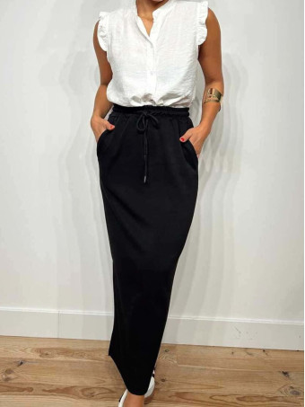 Falda Casual Soft Touch MASHUP Negro HEVE