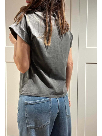 Camiseta Algodón PAZZA IDEA Gris HEVE