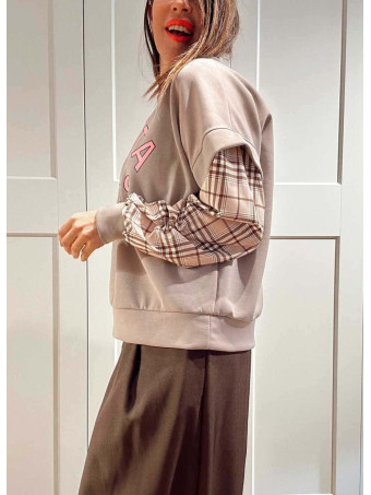 Sudadera Efecto Sobrepuesto ATELIER PARIS Taupe HEVE