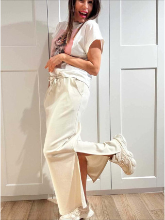 Falda Casual Soft Touch MASHUP Beige HEVE