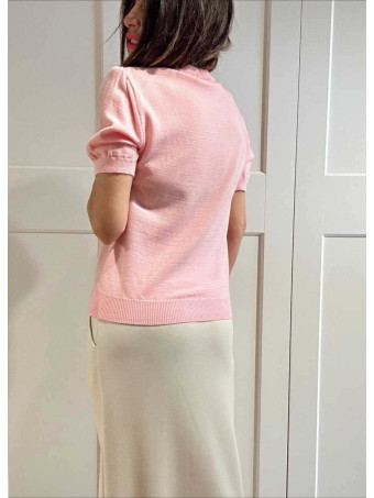 Punto Manga Corta Rombos ARLEWYN Rosa HEVE
