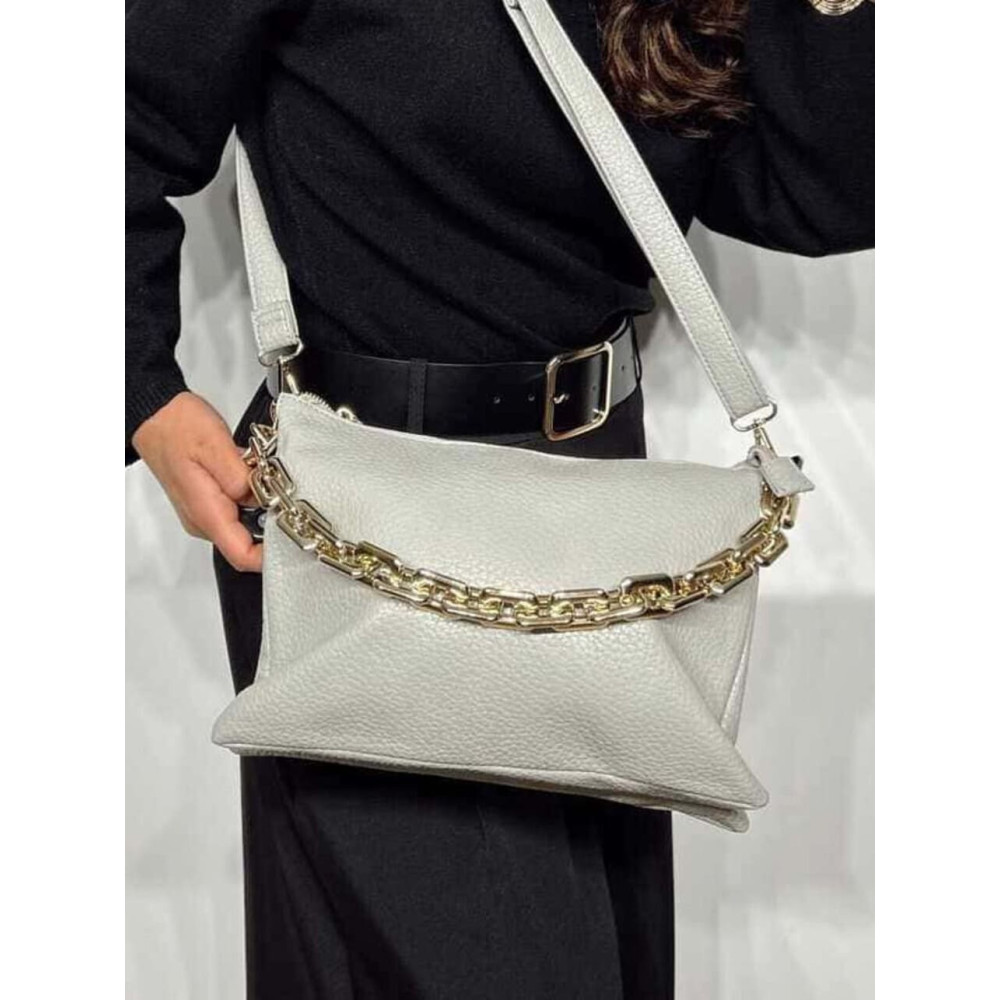 Bolso Abatanado Cadena CHESSAN Gris HEVE
