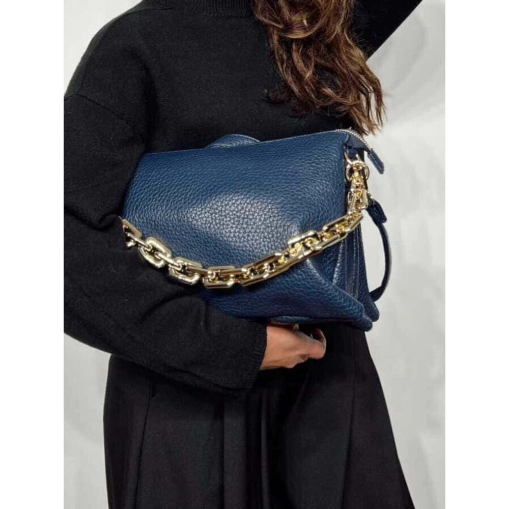 Bolso Abatanado Cadena CHESSAN Marino HEVE