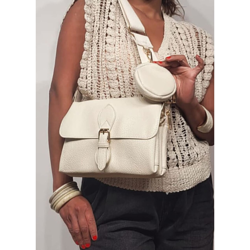 Bolso Abatanado Bandolera SPRINGE Crudo HEVE