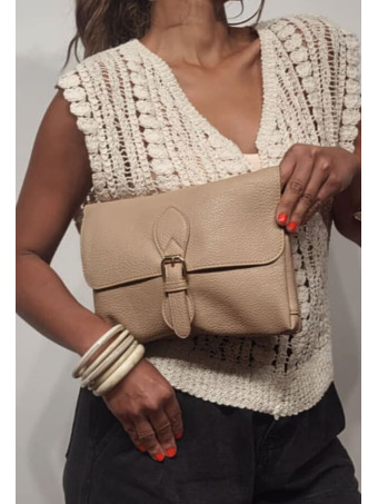 Bolso Abatanado Bandolera SPRINGE Taupe HEVE