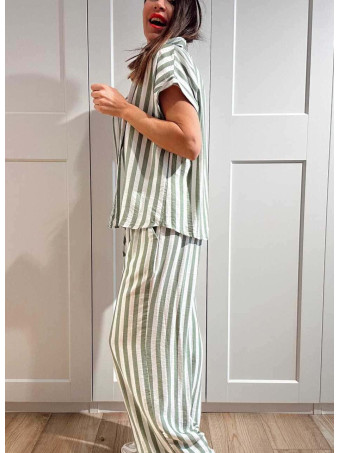 Conjunto Rayas MARÉTH Verde HEVE
