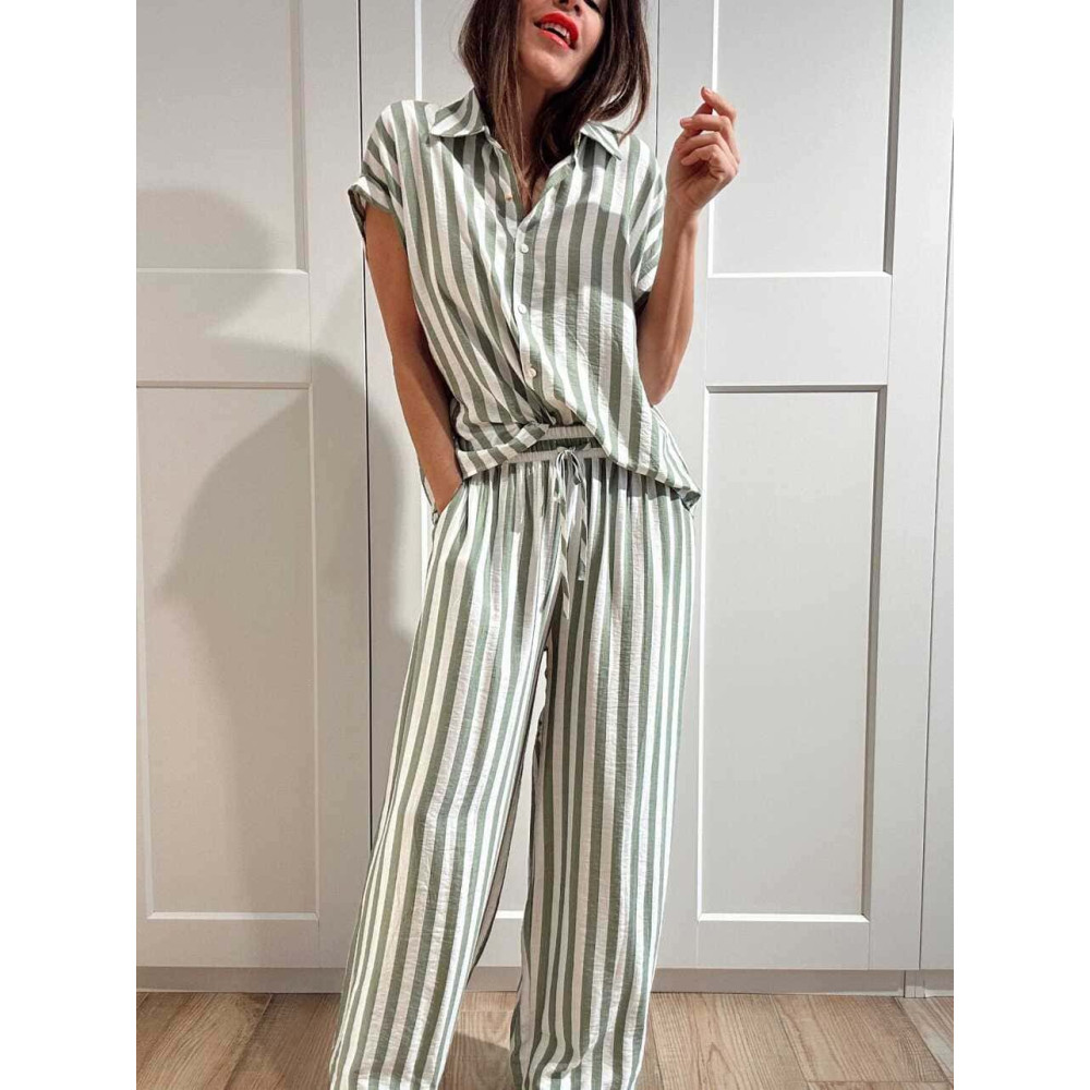 Conjunto Rayas MARÉTH Verde HEVE