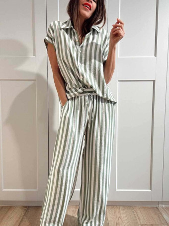 Conjunto Rayas MARÉTH Verde HEVE