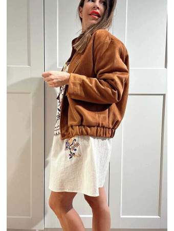 Vestido Rústico Bordado NANUKA Beige HEVE