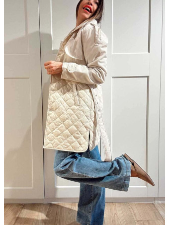 Gabardina Nylon Guateada SACHÉE Beige HEVE