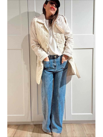 Gabardina Nylon Guateada SACHÉE Beige HEVE